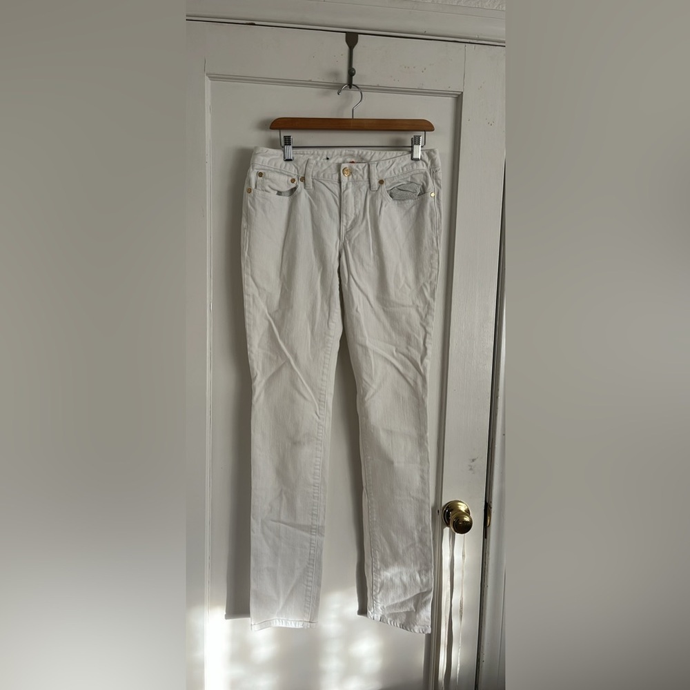 Tory Burch White Denim Jeans Women’s Size 30 Super Skinny Jeans